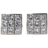 TIFFANY & CO. Princess Cut Diamonds set in 18K Yellow Gold Earrings #1