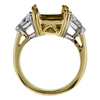 Trilliant Cut 3 Stone Ring, H-I, SI1-SI2 #1