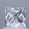 0.99 ct. Princess Cut Solitaire Ring, G, SI1 #2