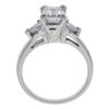 1.28 ct. Emerald Cut Bridal Set Ring, H, VVS1 #4