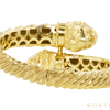 Diamond & Ruby Gold Lion Bangle Bracelet in 18K #3
