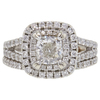 0.90 ct. Cushion Cut Bridal Set Ring, I, SI1 #3