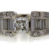 .91 ct. Princess Cut Central Cluster Ring #1