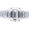 1.41 ct. Emerald Cut Bridal Set Ring, G, SI1 #4
