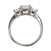 0.97 ct. Princess Cut 3 Stone Ring, I-J, SI1-SI2 #2