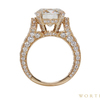 4.01 ct. Round Cut Solitaire Cartier Ring, K, Faint Brown, SI2 #2