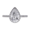 2.0 ct. Pear Cut Solitaire Ring, D, SI1 #3