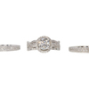 1.30 ct. Round Cut Bridal Set Ring, G, I1 #3
