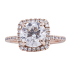 2.50 ct. Round Cut Halo Ring, D, SI1 #3