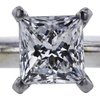 1.02 ct. Princess Cut Solitaire Ring, F, SI1 #4