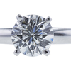 0.96 ct. Round Cut Solitaire Ring, H, SI2 #4