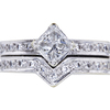 0.73 ct. Princess Cut Bridal Set Ring, E, VS1 #3