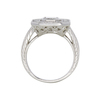 1.05 ct. Emerald Cut Halo Ring, D, VVS1 #4