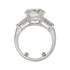 4.00 ct. Round Cut 3 Stone Ring, G, SI1 #4