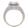 2.06 ct. Princess Cut Bridal Set Ring, F, SI2 #4