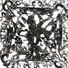 1.00 ct. Princess Cut Central Cluster Ring #4