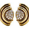 Bvlgari Vintage Diamond Earrings in 18K YG #1