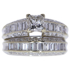 1.01 ct. Princess Cut Bridal Set Ring, H-I, VS1-VS2 #1