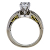 0.70 ct. Round Modified Brilliant Cut Bridal Set Ring, H, VS2 #1