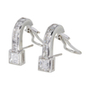 Diamond J Hoop Earrings #2