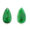 Green Emerald Pear Shaped Earrings #2