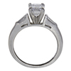 1.25 ct. Emerald Cut Bridal Set Ring, F, VVS1 #4
