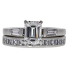 1.25 ct. Emerald Cut Bridal Set Ring, F, VVS1 #3