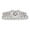 1.11 ct. Square Modified Cut Bridal Set Tiffany & Co. Ring, H, VVS2 #3