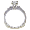 0.54 ct. Round Cut Bridal Set Ring, H, VS2 #4