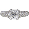 1.3 ct. Radiant Cut Solitaire Ring, E, SI2 #3