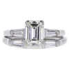 1.46 ct. Emerald Cut Bridal Set Ring, H, VS1 #3