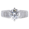 1.62 ct. Round Cut Central Cluster Ring, F, SI1 #3