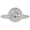 1.05 ct. Round Cut Halo Ring, H, SI2 #2