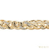 Cartier Curb Chain Link Necklace, Bracelet and Earrings Set With Diamonds 18K Yellow Gold #2