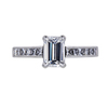 1.00 ct. Emerald Cut Solitaire Ring, D, SI1 #3