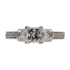 0.80 ct. Princess Cut Bridal Set Ring, I, SI1 #4