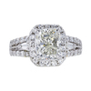 2.51 ct. Radiant Cut Halo Ring, L, SI2 #4