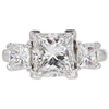 2.57 ct. Princess Cut 3 Stone Ring, F, VS2 #3