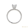 0.80 ct. Princess Cut Solitaire Ring, F, VS1 #1