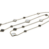 Magic Alhambra Long Necklace, 16 Motifs 18K Yellow Gold, Mother-Of-Pearl, Onyx #1