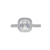 1.51 ct. Asscher Cut Halo Ring, I, SI1 #3