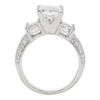 1.20 ct. Princess Cut 3 Stone Ring, F, SI2 #4