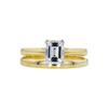 1.02 ct. Emerald Cut Bridal Set Ring, D, VVS2 #2