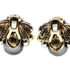Tahitian Black Baroque Pearl and Diamond Pave Earrings in 18K #2