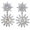 2.03 CTTW Drop Earrings: GIA 1.02 ct. Round Cut, Fancy Grayish Yellowish Green, SI1-SI2, GIA 1.01 ct. Round Cut, Fancy Grayish Yellowish Green, I1-I2 #1