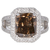 4.53 ct. Radiant Cut Halo Ring, Fancy, I2 #1