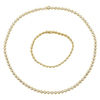 Tiffany & Co. 18K Yellow Gold Diamond Bubble Motif  Necklace 16 1/8in & T&Co. 18k Yellow Gold Diamond Bubble Motif  Bracelet- 6 1/8in #1