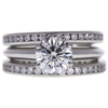 1.29 ct. Round Cut Bridal Set Tiffany & Co. Ring, F, VS1 #3