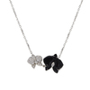 Cartier Caresse D'Orchidees 18KW Diamond and Onyx Necklace #1