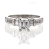 1.0 ct. Emerald Cut Bridal Set Ring #3